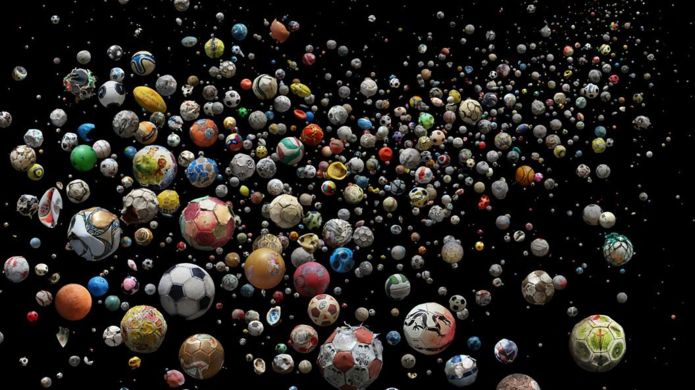 992 balones abandonados en el mar; un ejemplo de la gran cantidad de plástico en el mar