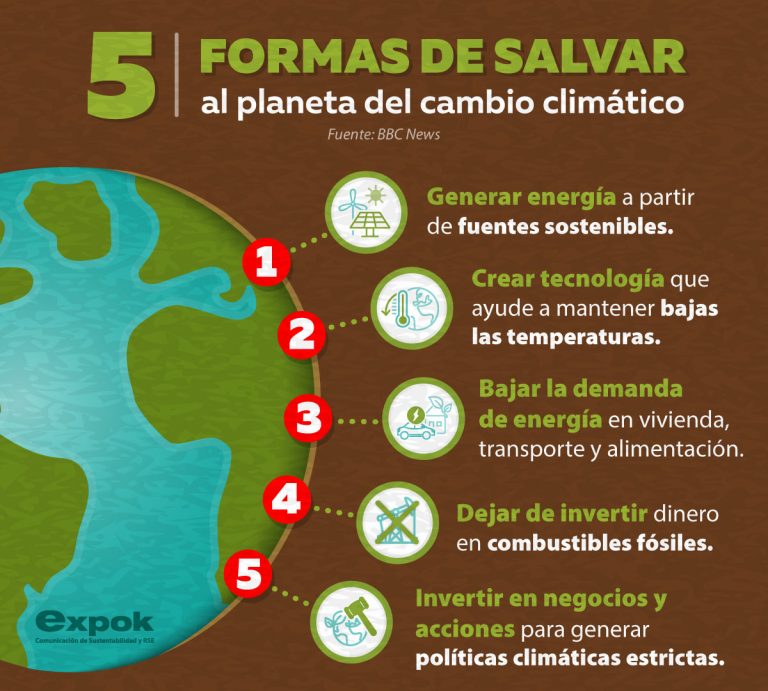 5 formas de salvar al planeta del cambio climático