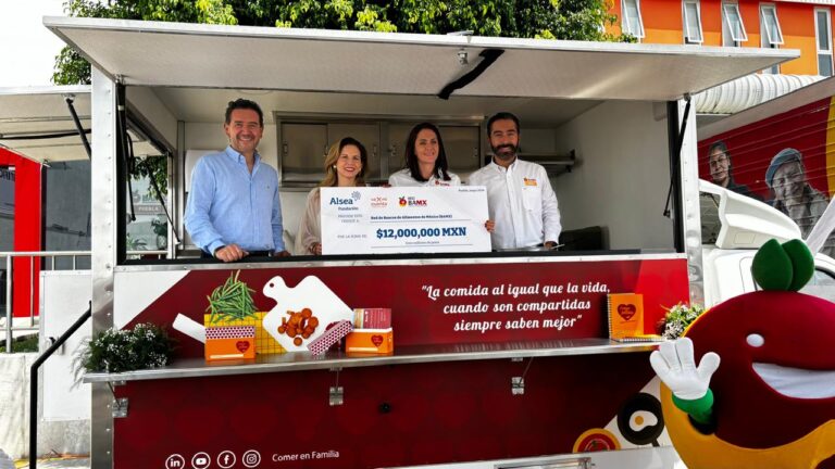 Fundación Alsea, A.C. dona 12 millones de pesos a Red BAMX para mejorar prácticas alimentarias