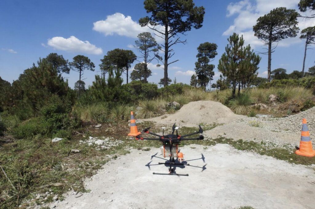 reforestación con drones