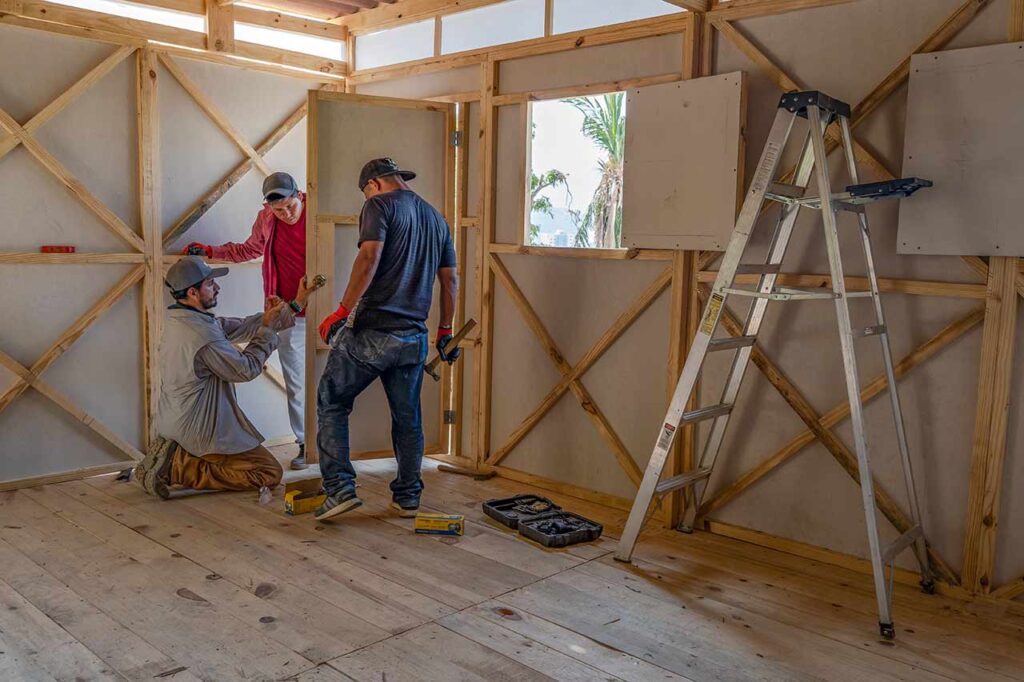 Proceso de construcción de vivienda de emergencia